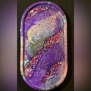Celestial Galaxy Resin Tray – Handmade